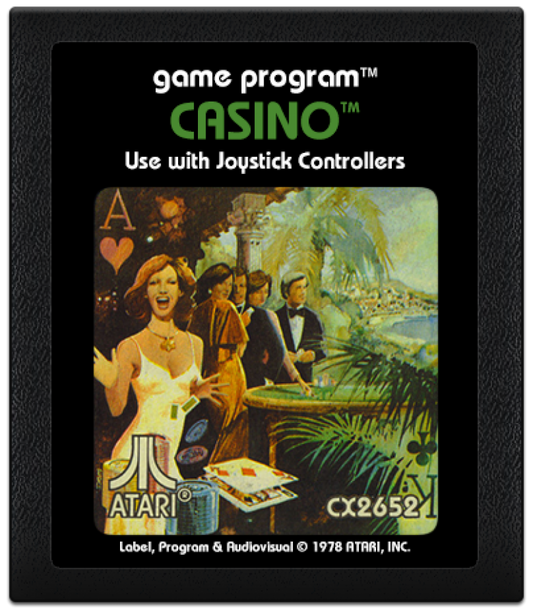 Casino: cartridge art for Atari 2600 (2600) video game