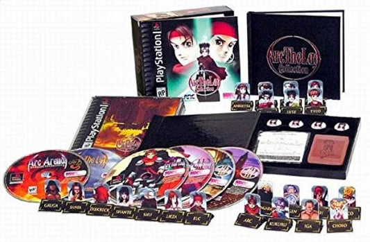 Arc the Lad PS1 tactical RPG strategy role playing game anime fantasy adventure turn based grid combat story driven campaign Working Designs style classic JRPG retro gaming PlayStation software video game title complete set