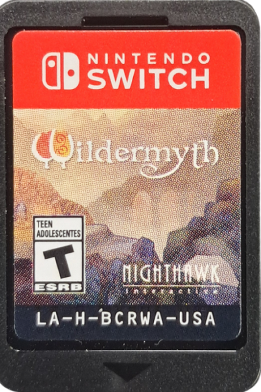 Wildermyth Nintendo Switch inspired design featuring fantasy tactical role playing adventure aesthetic procedurally generated storytelling turn based squad combat evolving heroes rich character development hand illustrated visuals and epic campaign gameplay presentation cartridge