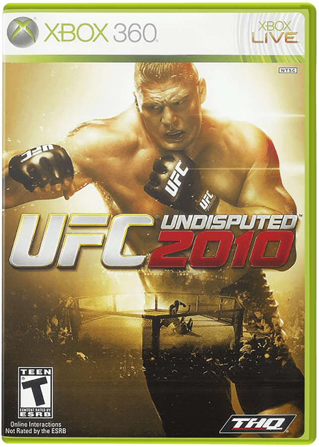 UFC Undisputed 2010 cover art for Xbox 360 (X360) mixed martial arts fighting video game