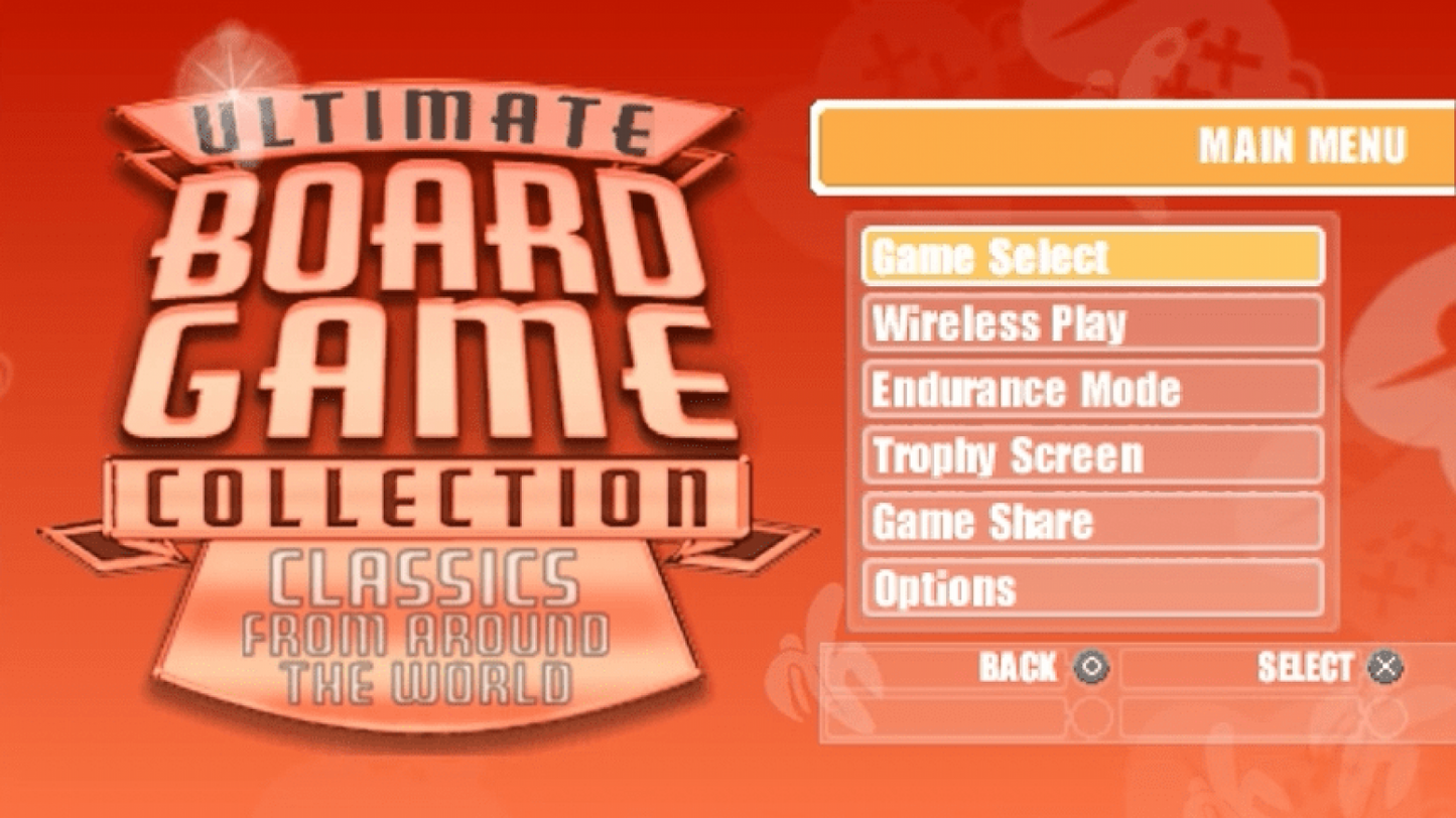 Ultimate Board Game Collection – title page for PlayStation Portable (PSP) board game compilation