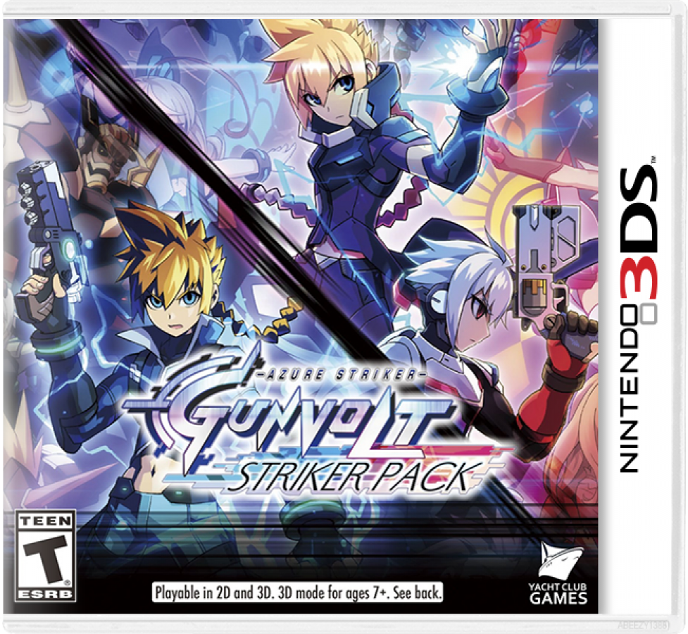 Azure Striker Gunvolt: Striker Pack cover art for Nintendo 3DS (3DS) video game