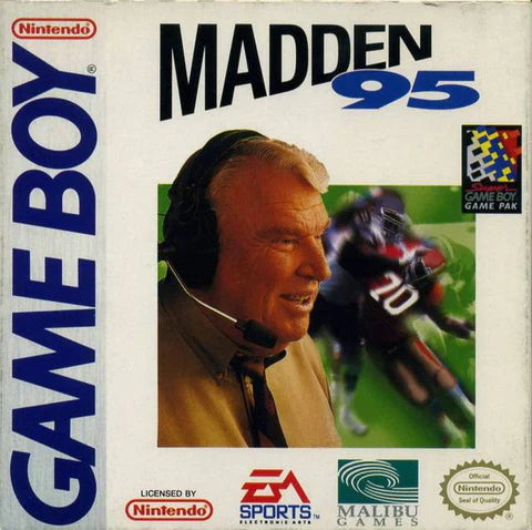 Madden NFL 95 cover art for Game Boy (GB) video game
