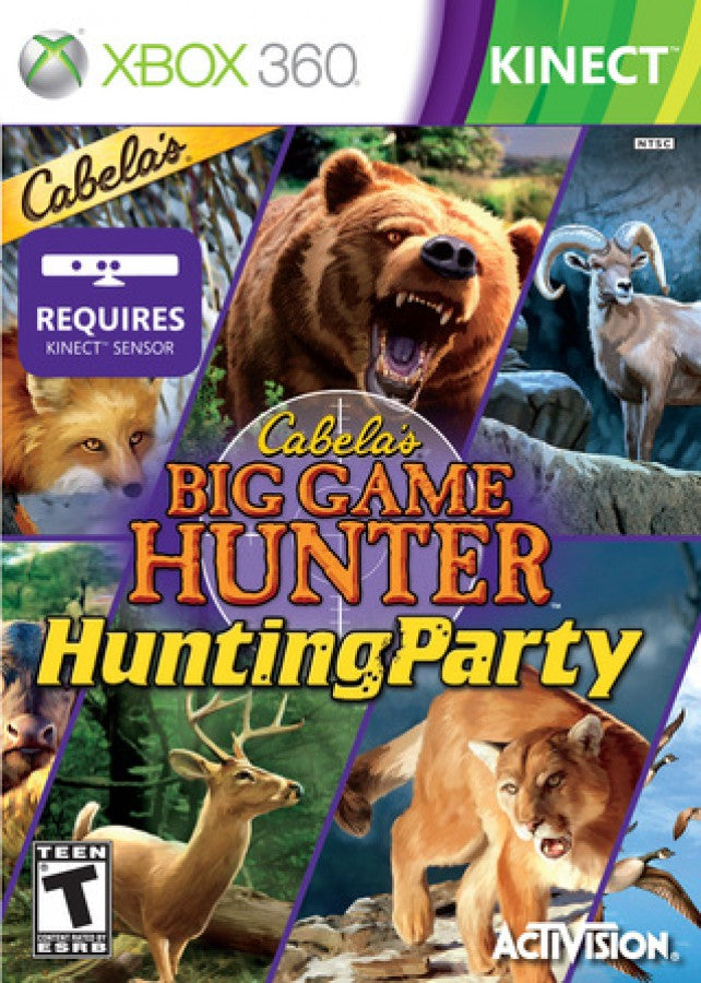 Cabela's Big Game Hunter: Hunting Party cover art for Xbox 360 (X360) hunting party sports video game