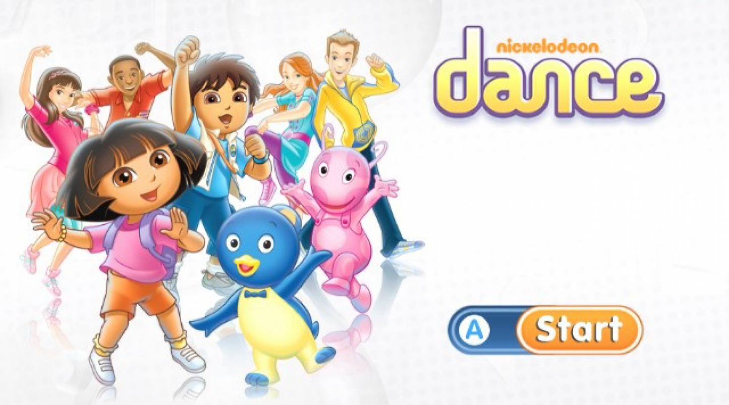 Nickelodeon Dance – Nintendo Wii (Wii) children’s dance rhythm party video game title screen