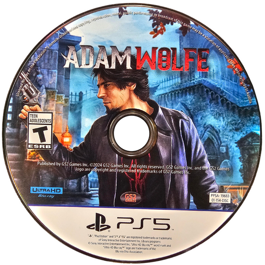 Adam Wolfe PlayStation 5 PS5 for mystery adventure video game fans featuring supernatural investigations hidden object puzzles crime solving detective gameplay eerie environments challenging cases paranormal mysteries and cinematic storytelling immersive investigative adventure collectible gaming appeal game disc