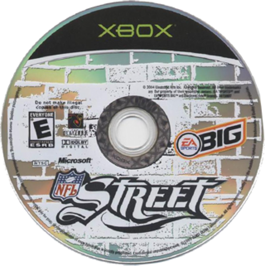 Xbox game disc for NFL Street and EA Big logo