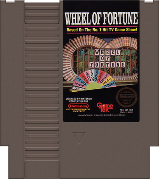 Wheel of Fortune cartridge for Nintendo Entertainment System (NES) retro video game