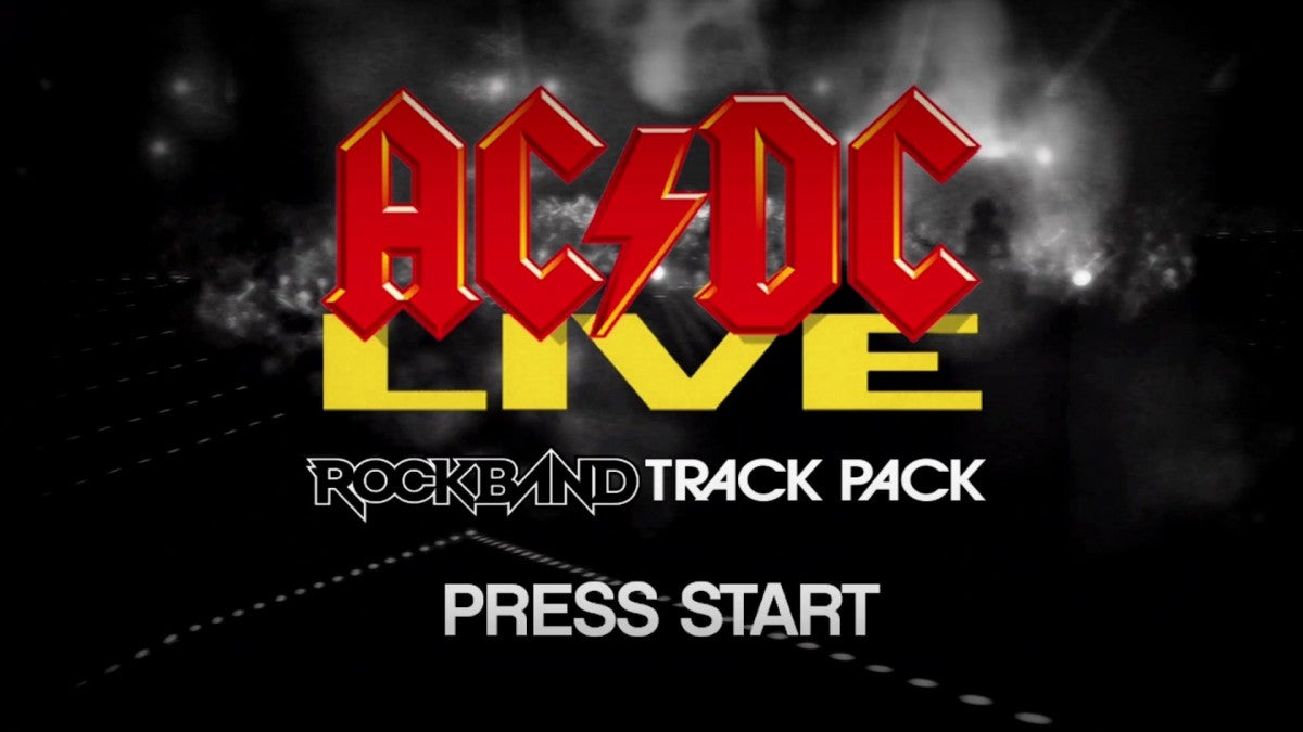 AC/DC Live Rock Band Track Pack – Xbox 360 (X360) home screen for video game