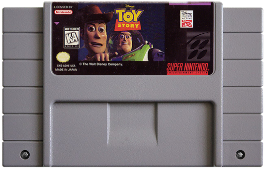 Toy Story cartridge for Super Nintendo Entertainment System (SNES) retro video game