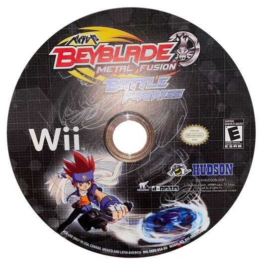 Beyblade Metal Fusion Battle Fortress for Wii action battle video game featuring spinning top combat arena based gameplay motion controls anime inspired characters and fast paced multiplayer battles experience disc