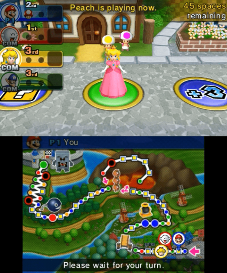 Nintendo 3DS gameplay for 'Mario Party Island Tour'