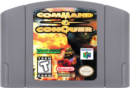 Command and Conquer cartridge for Nintendo 64 (N64) video game