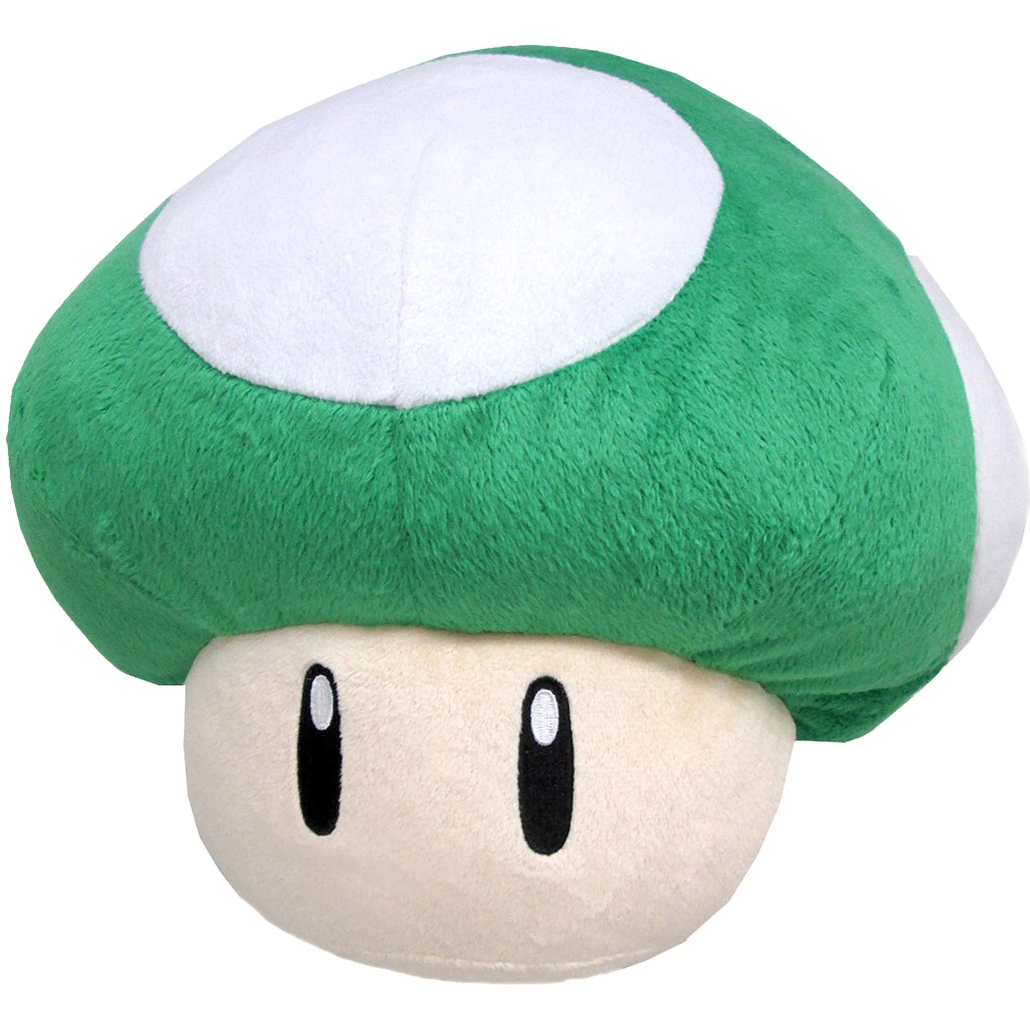 1UP Mushroom pillow featuring iconic Super Mario extra life design soft plush cushion official Nintendo themed home decor collectible and gaming room accent