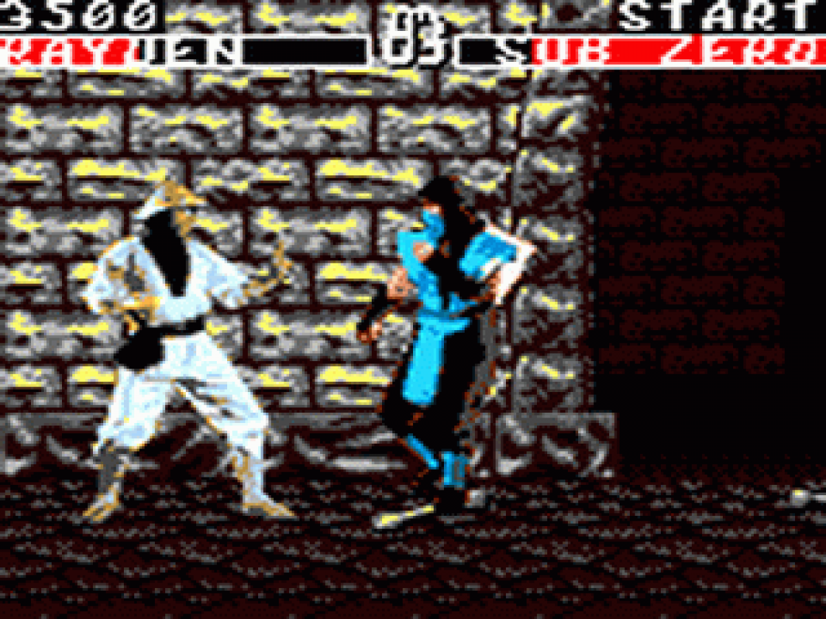 Mortal Kombat gameplay art for Sega Game Gear (GG) video game