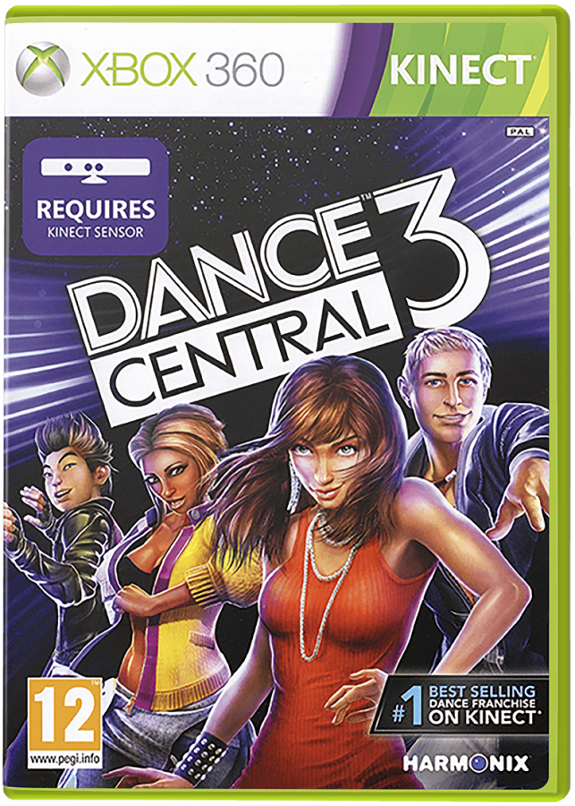 Dance Central 3 cover art for Xbox 360 (X360) music rhythm dance video game