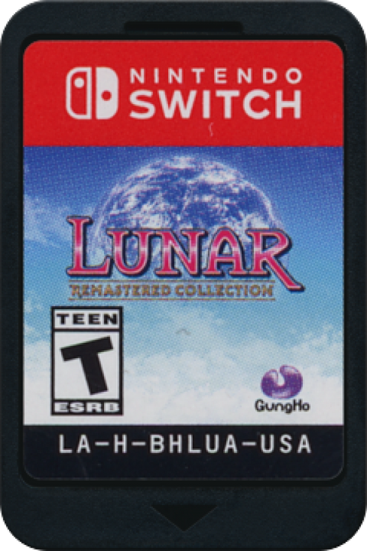 Lunar Remastered Collection cartridge for Nintendo Switch classic RPG video game