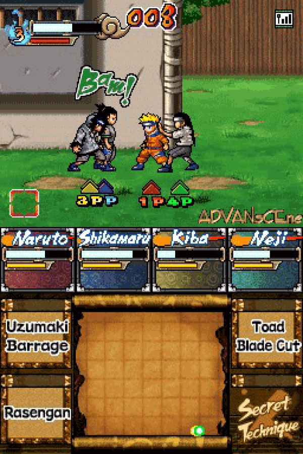 Naruto Ninja Council 3 gameplay for Nintendo DS (DS).