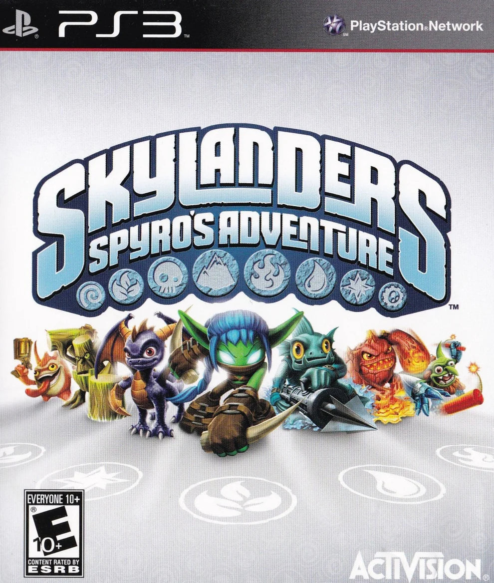 Skylanders Spyros Adventure cover art for PlayStation 3 PS3 video game