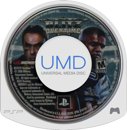 Blitz: Overtime PSP sports football video game disc