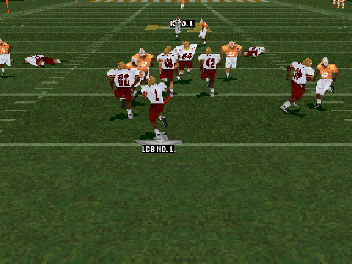 NCAA Football 2000 gameplay for PlayStation 1 (PS1) retro football video game