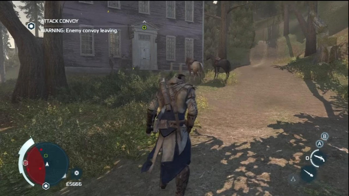 Assassin's Creed III gameplay for Xbox 360 (X360) action-adventure video game