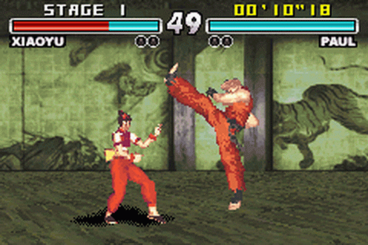 Tekken Advance gameplay art for Game Boy Advance (GBA) video game