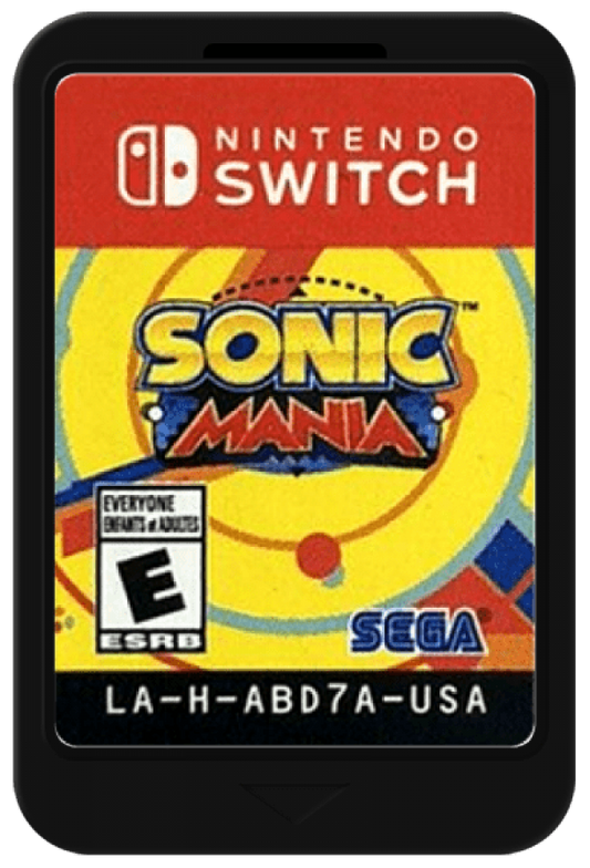 Sonic Mania cartridge for Nintendo Switch (NS) video game