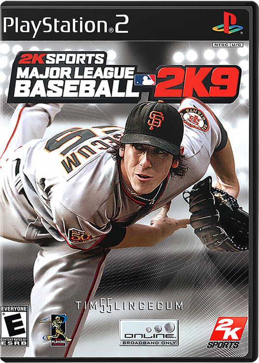 Major League Baseball 2K9 cover art for PlayStation 2 (PS2) video game