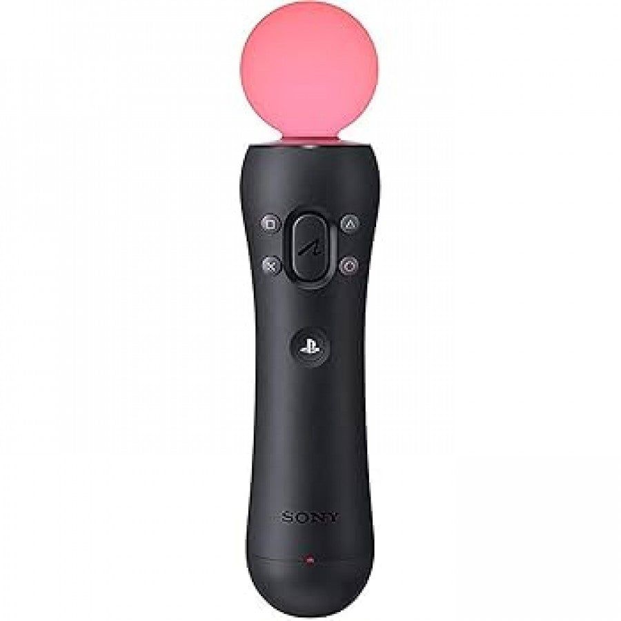 Original Sony PlayStation 4 Move motion controller featuring motion sensors, action button, trigger, and ergonomic design for PS4 gaming and VR experiences