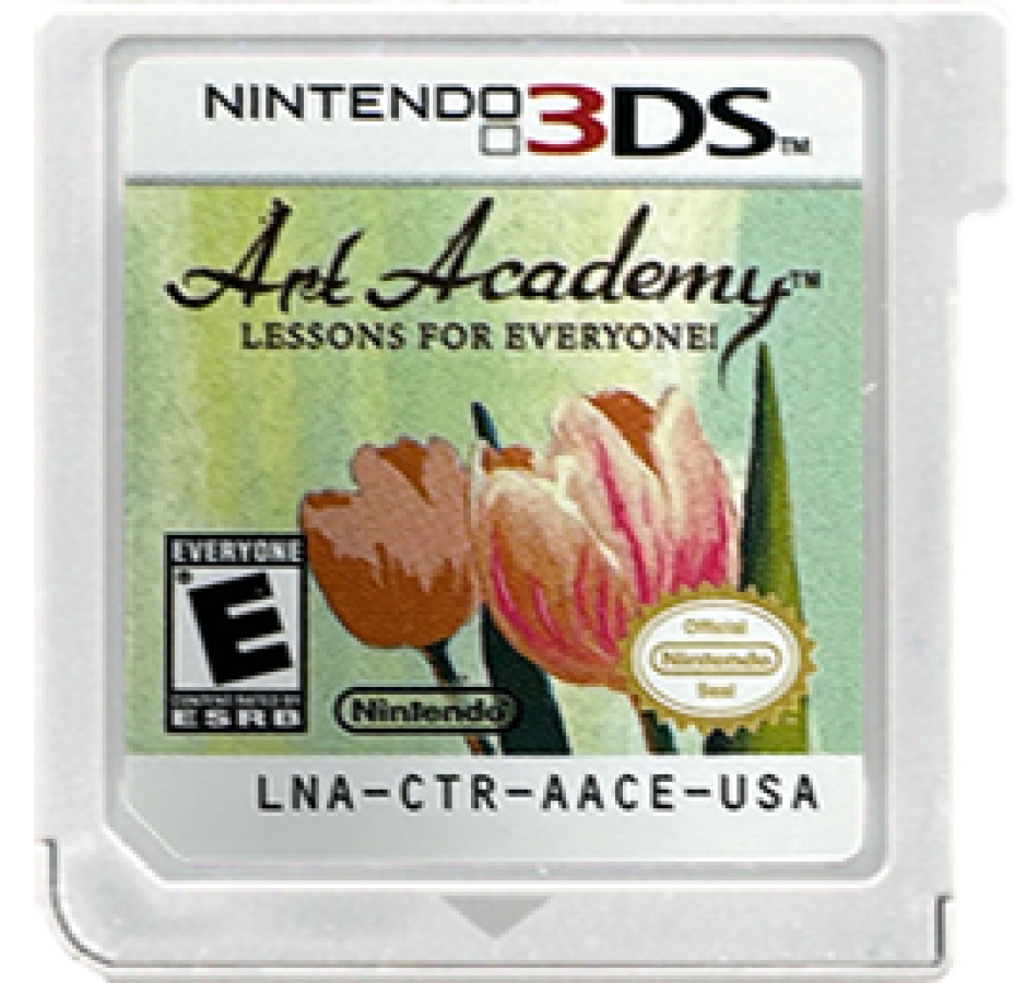 Art Academy: Lessons for Everyone cartridge for Nintendo 3DS (3DS) educational art simulation video game