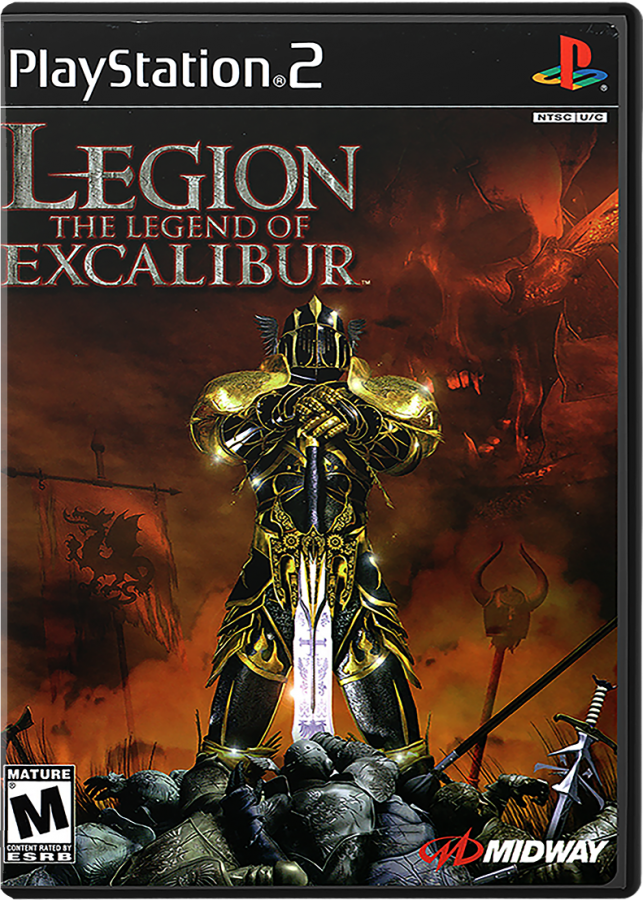 Legion: The Legend of Excalibur cover art for PlayStation 2 (PS2) video game