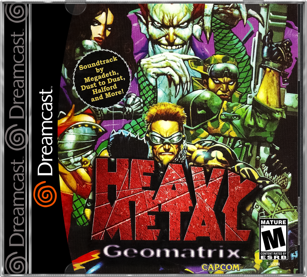 Heavy Metal Geomatrix cover art for Sega Dreamcast (DC) video game