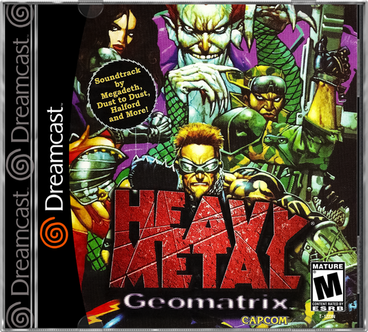 Heavy Metal Geomatrix cover art for Sega Dreamcast (DC) video game