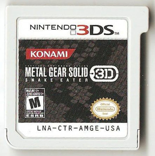 Metal Gear Solid 3D: Snake Eater cartridge for Nintendo 3DS (3DS) stealth action video game