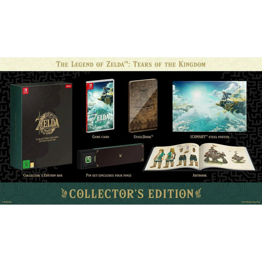 The Legend Of Zelda: Tears Of The Kingdom Collector's Edition contents for NS video game