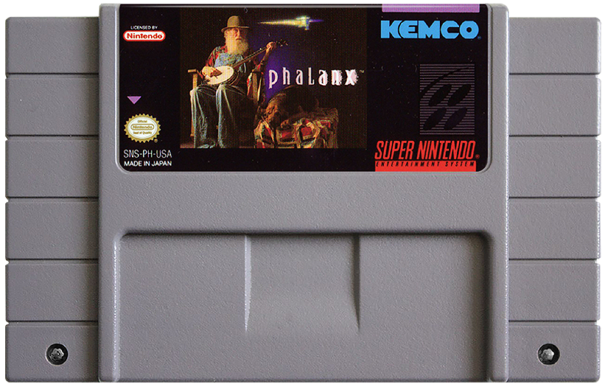 Phalanx cartridge for Super Nintendo Entertainment System (SNES) retro video game