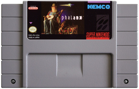 Phalanx cartridge for Super Nintendo Entertainment System (SNES) retro video game