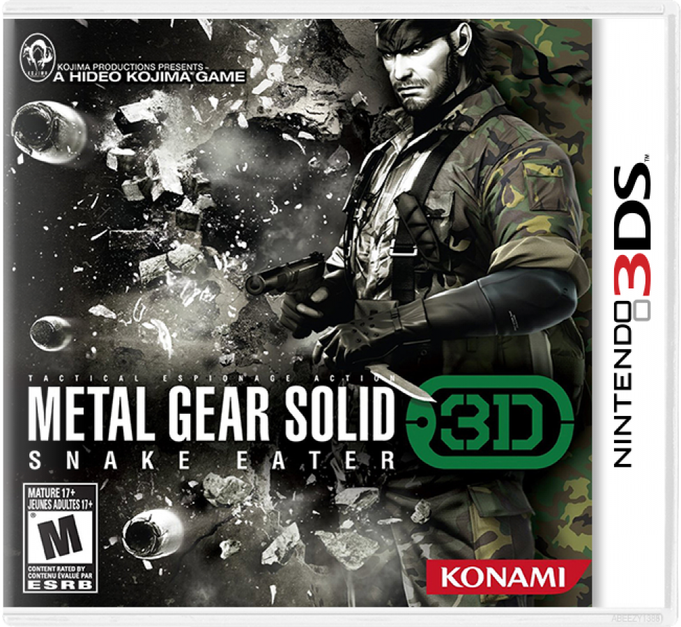 Metal Gear Solid 3D: Snake Eater cover art for Nintendo 3DS (3DS) stealth action video game