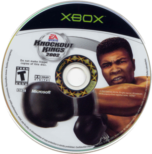 Knockout Kings 2002 disc for Xbox (XBOX) video game