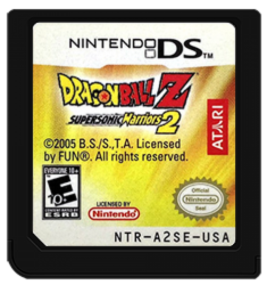 Dragon Ball Z: Supersonic Warriors 2 cartridge for Nintendo DS (DS) anime fighting video game