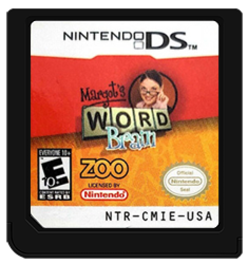 Margot's Word Brain cartridge for Nintendo DS (DS) word puzzle video game