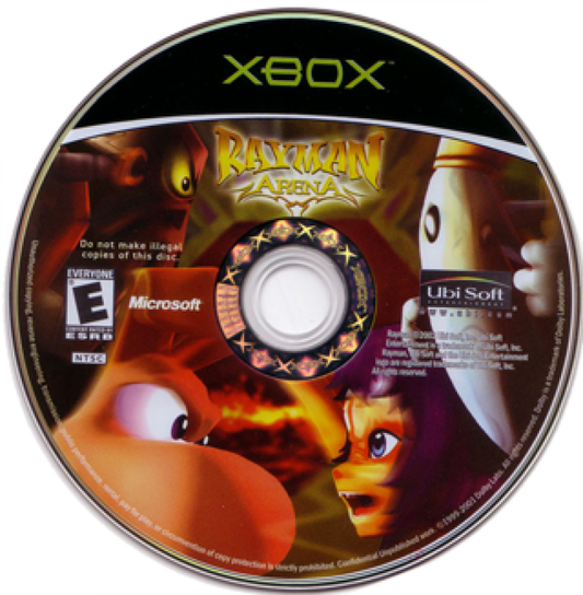 Rayman Arena disc for Xbox (XBOX) video game