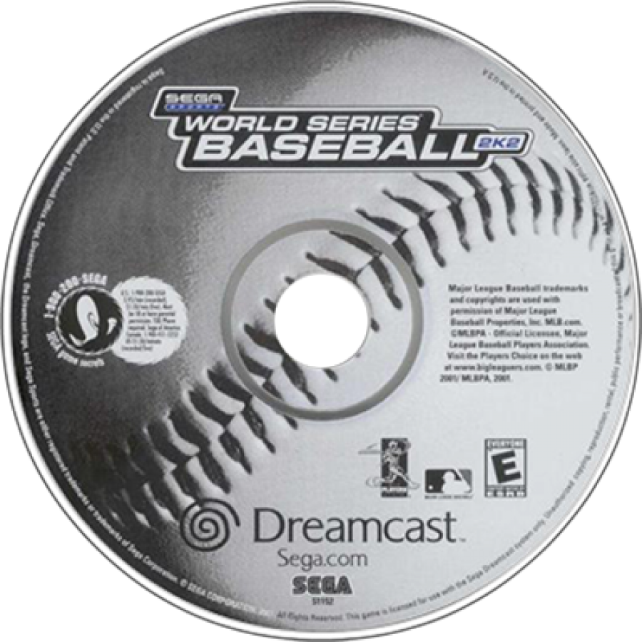 World Series Baseball 2K2 disc art for Sega Dreamcast (DC) video game
