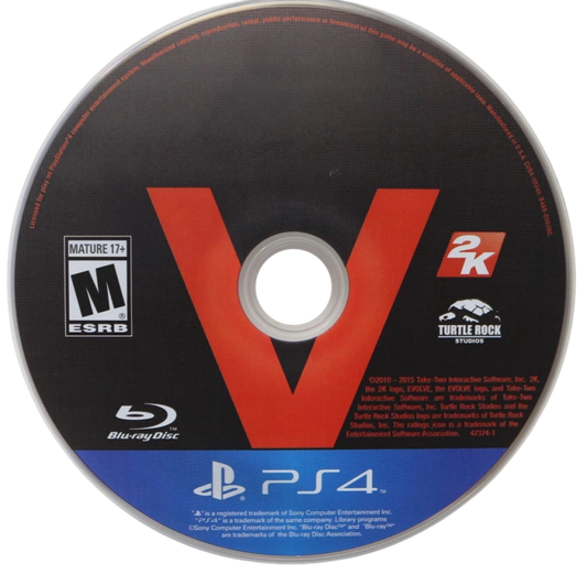 Evolve – PlayStation 4 (PS4) video game disc, multiplayer shooter by 2K Games