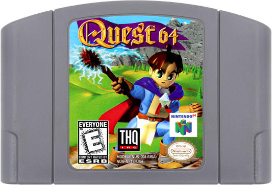Quest 64 cartridge for Nintendo 64 (N64) video game