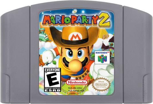 Mario Party 2 cartridge for Nintendo 64 (N64) video game