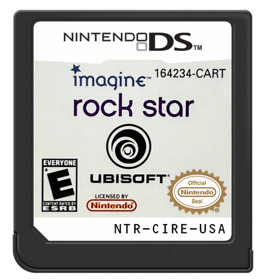 Imagine Rock Star Nintendo DS music simulation game letting players form a band perform songs and customize their rock star style cartridge