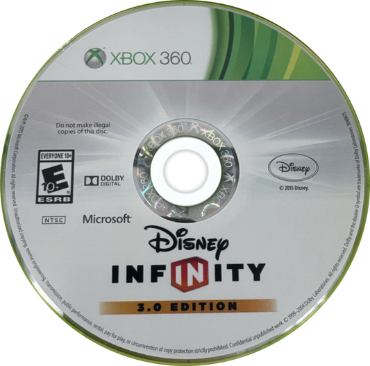 Disney Infinity 3.0 disc for Xbox 360 (X360) action-adventure toys-to-life video game