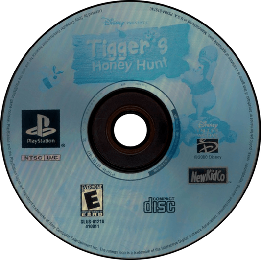 Disney’s Tigger’s Honey Hunt retro platform adventure game for PlayStation 1 (PS1) disc